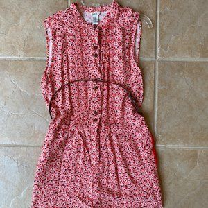 Forever 21 Red Romper with White Flowers